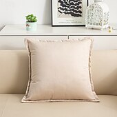 abordables Fundas de almohada-Funda de almohada de piel sintética de 45 x 45 cm, con diseño de rayas de algodón, para decoración del hogar, funda de cojín decorativa para sofá americano o coche.