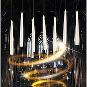cheap Candle Lights-10/12/20 Pcs Suspended Electronic Candle Lamp Pencil Magic Wand Remote Control Halloween Christmas Party Atmosphere Decoration Lamp AAA Battery Box