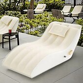 cheap Pools, Hot Tubs &amp; Supplies-Lazy Inflatable Sofa - Red PVC Flocked Portable Foldable Lounge Chair for Office, Balcony, Camping &amp; Outdoor Travel - Lightweight &amp; Easy to Inflate 188cm*90cm*78cm