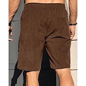 economico Pantaloncini casual-Per uomo Shorts Pantaloncini Estivi Pantaloncini casual Pantaloncini di velluto a coste Tasca Elastico in vita Coulisse Semplice Comodità Traspirante Corto All&#039;aperto Vacanza Canotta sportiva Casual