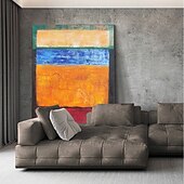 abordables Peintures Abstraites-Peinture à l&#039;huile faite à la main sur toile, décoration murale abstraite moderne pour la décoration intérieure, peinture roulée sans cadre, non tendue