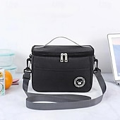 cheap Luggage &amp; Travel Storage-Lunch Bag for Women and Men for Back to School Office Picnic Hiking Beach New Insulated Tote Portable Bento Bag for Work Fresh Keeping Food Container Lunch Box Bag