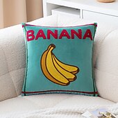 economico Cuscini, inserti e coperture-1 federa per cuscino con motivo a frutta, ricamo boho casual quadrato con cerniera tradizionale classico