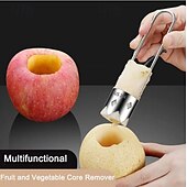 cheap Kitchen Utensils &amp; Gadgets-Multifunctional Fruit and Vegetable Core Remover with 304 Stainless Steel for Kitchen, Apple and Pear Corer, Home Use Hole Puncher for Removing Fruit Cores and Seeds