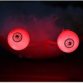 abordables Halloween intérieur-Lot de 2 araignées lumineuses et 2 globes oculaires lumineux pour Halloween, décoration d&#039;ambiance de fête intérieure, lumière d&#039;ornement, lumière d&#039;horreur et d&#039;atmosphère étrange