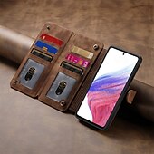 رخيصةأون جراب سامسونج-هاتف غطاء من أجل سامسونج جالاكسي اس 25 بلس اس 25 الترا S24 Ultra S24 Plus S23 Ultra S23 Plus A55 5G A54 A34 A14 A73 A53 A33 حافظة بطاقة المحفظة سحاب مسند الدراجة فتحة لبطاقة مكتب  /  الأعمال TPU