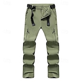 halpa Pohjat-Miesten Reisitaskuhousut Vaellushousut Sadehousut retkeilyyn Fleece-housut Talvi Ulko- Normaali Vedenkestävä Tuulenkestävä Nopea kuivuminen Alaosat Tasku Musta Tumman harmaa Retkeily ja vaellus Juoksu