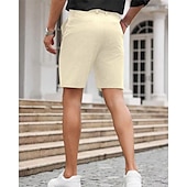 ieftine pantaloni scurți de lucru-Bărbați Pantaloni scurti de rochie Pantaloni scurți Burmuda Pantaloni scurți de lucru Buzunar Simplu Confort Respirabil Lungimea genunchiului În aer liber Afaceri Modă Casual Negru Bleumarin