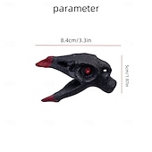 abordables Jusqu'à 30 $-Sifflet crâne d'inspiration aztèque à deux tons - sifflet unique en résine pour les farces et la survie en plein air&amp;amp;accessoire de sac à dos cool