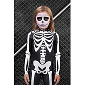 olcso Páros és csoportos jelmezek-koponya csontváz test halloween csoportos páros jelmezek teljes testes macskaruha ijesztő jelmez férfi női fiú gyermek felnőttek előadás buli klub halloween karnevál halottak napja könnyű
