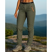 voordelige Bodems-Voor heren Wandelbroek Regenbroek voor wandelen Waterdichte broek Lente Herfst Buiten Normale pasvorm waterdicht Winddicht Kleding Onderlichaam Zak Zwart Leger Groen Kamperen&amp;Wandelen Jagen Reizen S