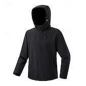 preiswerte Wasserdichte Jacken-Herren Windjacke Softshelljacke Wanderjacke Außen Wasserdicht Winddicht Langlebig Wanderoutfits Wanderbekleidung Frühling Herbst Oberteil Camping / Wandern / Höhlenforschung Laufen Einfarbig