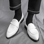 billige Loafers-herresko i skinnende gull – metalliske slip-on-sko til bryllup, kveldsgallaer og forestillinger