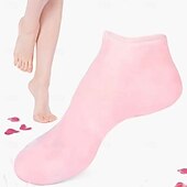 cheap Personal Care &amp; Health-2 Pairs Silicone Moisturizing Gloves and Socks Set, Soft Spa Hand and Foot Care for Dry Cracked Skin, Reusable Hydrating Treatment, One Size Fits Most