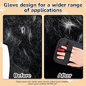  Mănuși reutilizabile electrostatice pentru îndepărtarea părului de animale, fără năpârlire, pentru îndepărtarea blănii de pe mobilă &îmbrăcăminte, instrument de îndepărtare a părului de animale de