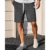 economico Pantaloncini casual-Per uomo Shorts Pantaloncini Estivi Pantaloncini casual Pantaloncini di velluto a coste Tasca Elastico in vita Coulisse Semplice Comodità Traspirante Corto All&#039;aperto Vacanza Canotta sportiva Casual