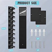 cheap Storage &amp; Organization-2 Packs Hat Organizer for Baseball Caps, Hat Rack for Wall with Strong Adhesive Hold up to 20 Hats, Hat Hanger Holder Display for Door Closet, Cap Organizer Storage Multilayer Two Mounting Option