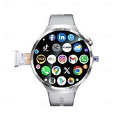 abordables Montres connectées-S13 Montre intelligente 1.98 pouce Smartwatch Montre Connectée Wi-Fi Bluetooth 4G Minuterie Rappel d&#039;appel Moniteur de Fréquence Cardiaque Rappel sédentaire Trouver mon Appareil Compatible avec