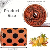 economico Halloween-Nastro con bordo rinforzato per Halloween, 4 rotoli, nastro stampato a forma di pipistrello, ragno, zucca, gambe di strega, cappello, pois, nastri in grosgrain per Halloween, ghirlanda per la casa,