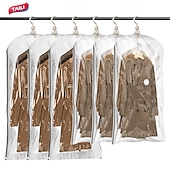 Χαμηλού Κόστους Τσάντες Αποθήκευσης-Κρεμαστές σακούλες στεγανοποίησης κενού αέρος taili, τσάντα εξοικονόμησης χώρου για ρούχα, κοστούμια και σακάκια, οργανωτές ντουλαπιών, ταξίδια, χειροκίνητες ή ηλεκτρικές (χωρίς αντλία αέρα)