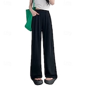 New Summer Wide - Leg Pants Thin - Style Straight - Leg Pants Loose and Casual Suitable for Petite Women4