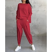 tanie dresy-Damskie Dres Spodnie dresowe Bluza z kapturem Kieszeń Solidne kolory Zestawy odzież Wiosna Czarny Biały Siłownia Na zewnątrz Bieganie Odporność na wiatr Lekki Długi rękaw Sport Odzież sportowa