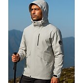 abordables Chaquetas impermeables-Hombre Cortavientos Chaqueta Chaqueta para senderismo Chaqueta rígida Al aire libre Impermeable Resistente al Viento Trajes de senderismo Ropa de senderismo Primavera Otoño Camiseta Camping