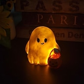 tanie Dekoracje wiszące i na stół na Halloween-Dynia Boo Buddies - urocza dekoracja ducha Halloween ozdoby na dynie urocze dekoracje stołowe świecąca dekoracja uroczych duchów