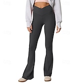 olcso Sima leggings-Női Nadrág Leggingek Utcai sikk Alkalmi Teljes hossz Természetes Sima Rugalmas derék Kényelmes Szabadság Hétköznapi viselet Hétvége Sötétszürke Sárgabarack Szürke Fekete Ősz Normál