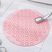 cheap Anti-slip Bath Tub Mat-Shower Mat, Round Shower Stall Mat, PVC Bathtub Mat, Non Slip Bath Mat with Suction Cups and Drain Holes, Machine Washable for Bathroom Bathtub Swimming Pool