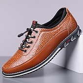 abordables Baskets-Baskets décontractées en similicuir texturé pour homme – chaussures à lacets légères pour la marche quotidienne, les voyages et le style urbain du week-end