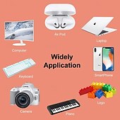 economico Prodotti per la pulizia-Kit di spazzole multifunzione 5 in 1 per la pulizia della tastiera, per auricolari, obiettivi della fotocamera, set di strumenti per la pulizia di dispositivi digitali e spazzole multiuso a setole