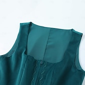 levne Dirndl-Pivo Oktoberfest Oktoberfest Šaty Dámské šaty Trachtenkleader Oktoberfest / pivo Bavorský Wiesn Louky Dámské Karneval Párty Pivní festival Tradiční Styl Tkanina Šaty Zástěra Bez halenky