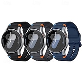 baratos Pulseiras de relógio Samsung-Pacote com 6 Pulseiras de Relógio para Samsung Galaxy Watch 7/6/5/4  40/44mm, Watch 5 Pro 45mm, Watch 6 Classic 43/47mm, Watch 4 Classic 42/46mm Silicone Substituição Alça Fofo Pulseira Esportiva