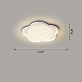 cheap Dimmable Ceiling Lights-Modern Nordic Dimmable Ceiling Light, 50cm Diameter Round Design, Stepless Dimming, 60W LED Integrated, Ambient Light