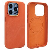 economico Cover per iPhone-telefono Custodia Per iPhone 16 15 14 Pro Max iPhone 13 Pro Max Copertura Posteriore Magnetico Resistente agli urti Retrò TPU Pelle PU