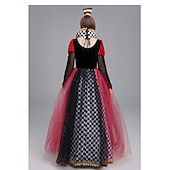 halpa Pari- ja ryhmäasut-Punainen kuningatarmekko Liisa Ihmemaassa -asu Halloween-ryhmäperheasut lapsille aikuisille naisten tyttöjen opettajille cosplay-asut naamiaiset helppo karnevaaliasu