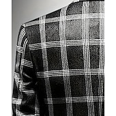 preiswerte Herren Klassische Blazer-Herren Blazer Geschäft Cocktailparty Hochzeitsfeier Mode Lässig Frühling Herbst Polyester Karomuster Tasche Knöpfe Bequem Einreihig Blazer Schwarz Blau Braun