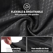 billiga Shorts, tights och byxor för män-wosawe cykelbyxor med hög elasticitet, tät och andningsbar design, cykelbyxor med två sidfickor, cykelkläder bd161