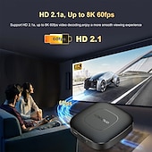 cheap TV Boxes-Smart TV Box Streaming Media Player Global Version Mortal T1 Bluetooth Google Assistant Android13 AllwinnerH313 2.4G&amp;5G Wifi 4K