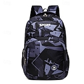 abordables Sacs à dos de Collège-Sac à dos d&#039;école camouflage géométrique pour garçon – cartable sportif et léger pour les collégiens et les lycéens