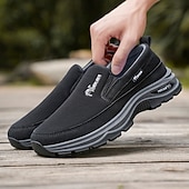 Недорогие Туфли-слипоны для повседневной носки-мужские кроссовки с мягкой подошвой, легкие повседневные мокасины для путешествий, работы и повседневного комфорта