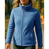 billige Fleece og 3 i 1 jakker-Dame Utejakke Turjakke Fleece-jakke Fleece Vinter utendørs Hold Varm Topper Hvit Rosa Lys Grønn Blå Lilla
