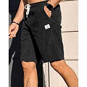 economico Pantaloncini casual-Per uomo Shorts Pantaloncini Estivi Pantaloncini casual Pantaloncini di velluto a coste Tasca Elastico in vita Coulisse Semplice Comodità Traspirante Corto All&#039;aperto Vacanza Canotta sportiva Casual