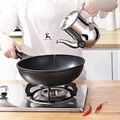 economico Utensili e gadget da cucina-Oliatore in acciaio inox, filtro per olio denso, dispenser per salsa di soia a prova di perdite con filtro a rete, contenitore per condimenti multiuso per cucina domestica, brocca riutilizzabile per
