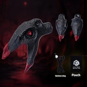 abordables Jusqu'à 30 $-Sifflet crâne d'inspiration aztèque à deux tons - sifflet unique en résine pour les farces et la survie en plein air&amp;amp;accessoire de sac à dos cool