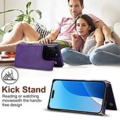 billige iPhone-etuier-telefon Etui Til iPhone 16 Pro Max Plus iPhone 16 iPhone 16 Plus iPhone 16 Pro iPhone 15 iPhone 15 14 Pro Max Plus Lommebok-kortveske Glidelås med nøkkelbånd Støtte Kontor / Bedrift TPU PU lær