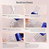 economico elettrodomestici-Set di utensili per uncinetto da 3/4, utensili per uncinetto, uncinetti per ricamo, utensili per uncinetto per cuciture o rifiniture di bordi.