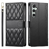 levne Pouzdra pro Samsung-telefon Carcasă Pro Samsung Galaxy S25 S25 Plus S25 Ultra S24 S24 Ultra Plus S24 FE S23 Plus A55 A35 A25 A15 5G A53 A33 A23 A13 Pouzdro na peněženku se stojánkem s Lanyardem Slot pro kartu Retro TPU