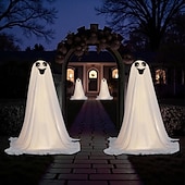 cheap Halloween Lights-Halloween Horror Ghost Decorations Outdoor Supplies Halloween Party Indoor Decor for Porch Courtyard Garden Lawn Pathway Graveyard DIY Decoration